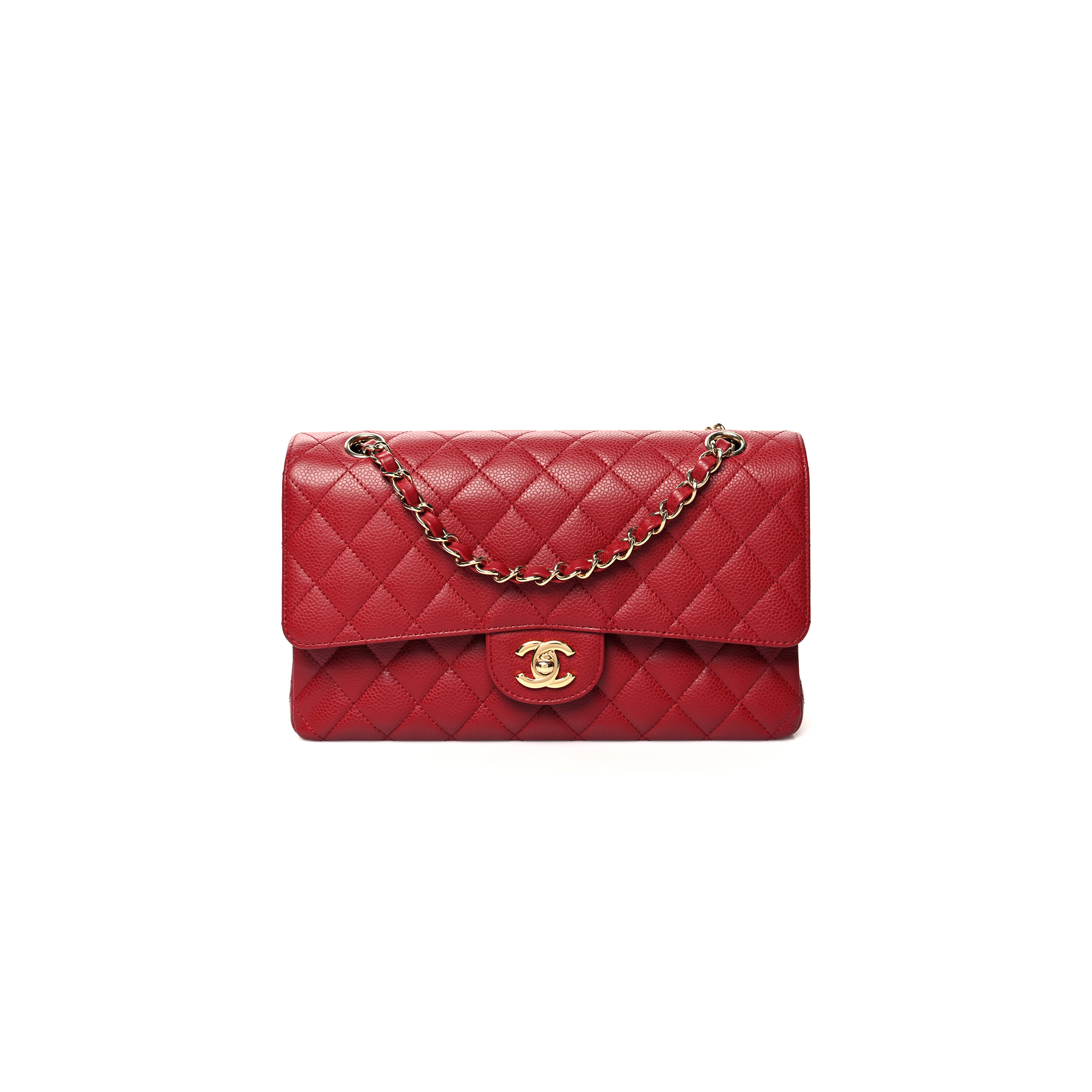 CHANEL CAVIAR QUILTED MEDIUM DOUBLE FLAP 1176682 (25*15*6cm)